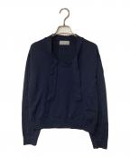 MARGARET HOWELLマーガレットハウエル）の古着「ボウタイニット」｜ネイビー