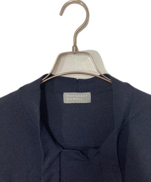 MARGARET HOWELL（マーガレットハウエル）MARGARET HOWELL (マーガレットハウエル) ボウタイニット ネイビー サイズ:2の古着・服飾アイテム