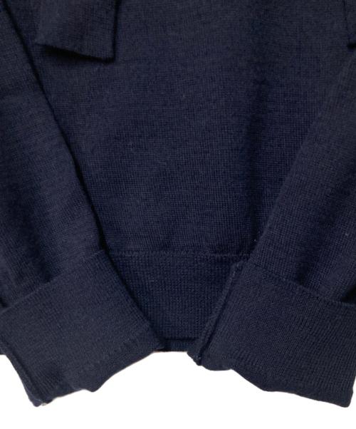 MARGARET HOWELL（マーガレットハウエル）MARGARET HOWELL (マーガレットハウエル) ボウタイニット ネイビー サイズ:2の古着・服飾アイテム