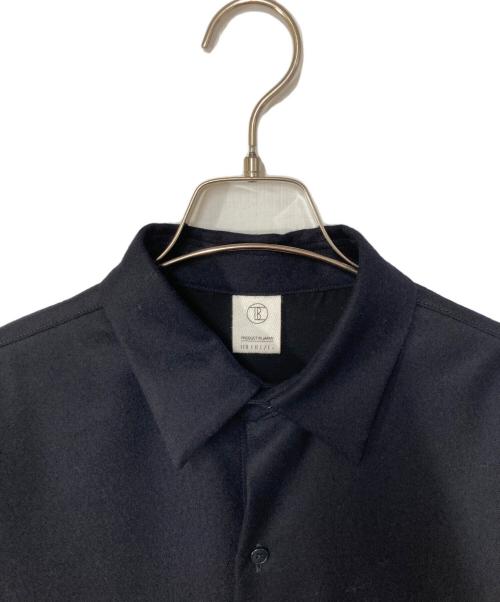 THE LIBRARY（ザ ライブラリー）THE LIBRARY (ザ ライブラリー) ウールシャツワンピース ネイビー サイズ:Fの古着・服飾アイテム