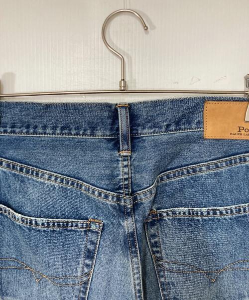 POLO RALPH LAUREN（ポロ・ラルフローレン）POLO RALPH LAUREN (ポロ・ラルフローレン) カットオフデニムパンツ インディゴ サイズ:26(採寸参照)の古着・服飾アイテム