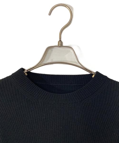 Gypsohila（ジプソフィア）Gypsohila (ジプソフィア) モヘヤ混リブニット ブラック サイズ:Freeの古着・服飾アイテム