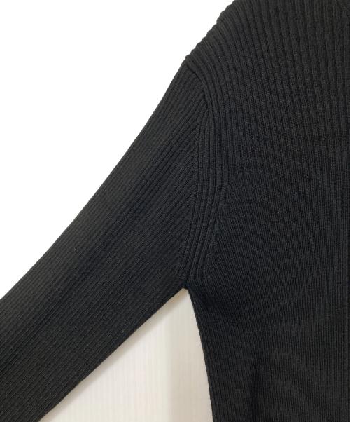 Gypsohila（ジプソフィア）Gypsohila (ジプソフィア) モヘヤ混リブニット ブラック サイズ:Freeの古着・服飾アイテム