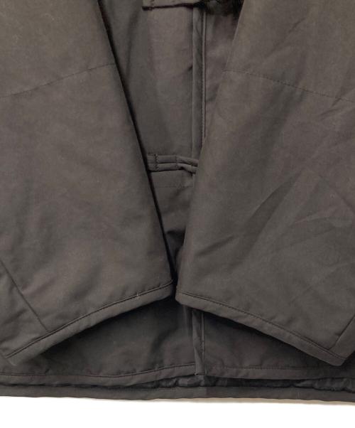 COTTON PAN（コットンパン）COTTON PAN (コットンパン) Leeex 裏地レオパード 中綿チャイナデザインジャケット ブラック (チャコールグレー系) サイズ:3の古着・服飾アイテム