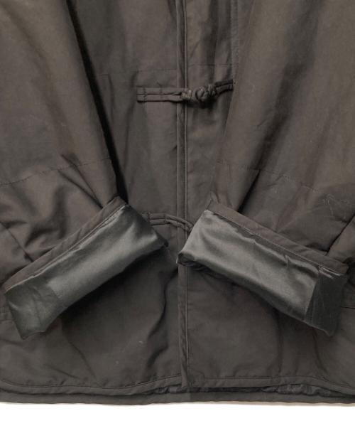 COTTON PAN（コットンパン）COTTON PAN (コットンパン) Leeex 裏地レオパード 中綿チャイナデザインジャケット ブラック (チャコールグレー系) サイズ:3の古着・服飾アイテム