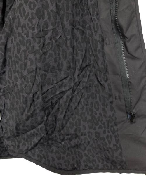 COTTON PAN（コットンパン）COTTON PAN (コットンパン) Leeex 裏地レオパード 中綿チャイナデザインジャケット ブラック (チャコールグレー系) サイズ:3の古着・服飾アイテム