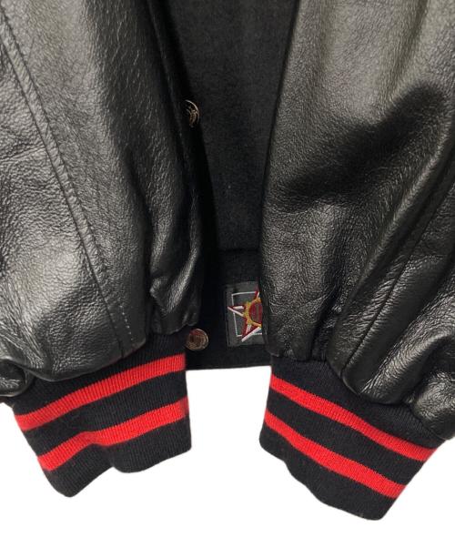 JH Design（ジェイエイチデザイン）JH Design (ジェイエイチデザイン) THE Sopranos レザー切替リバーシブルスタジャン ブラック サイズ:2XLの古着・服飾アイテム