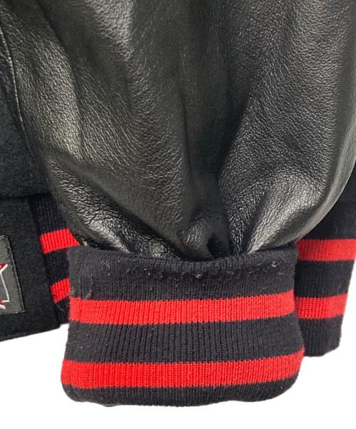 JH Design（ジェイエイチデザイン）JH Design (ジェイエイチデザイン) THE Sopranos レザー切替リバーシブルスタジャン ブラック サイズ:2XLの古着・服飾アイテム