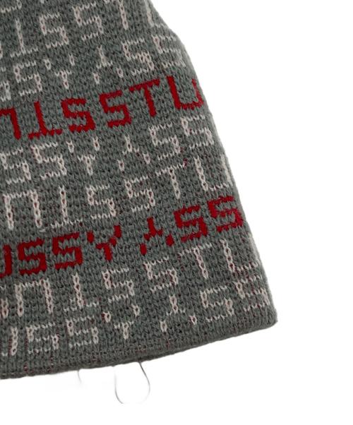 stussy（ステューシー）stussy (ステューシー) 90's モノグラムビーニー グレーの古着・服飾アイテム