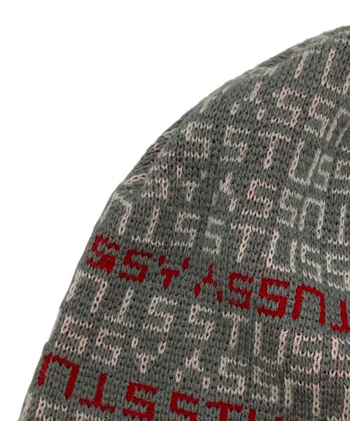 stussy（ステューシー）stussy (ステューシー) 90's モノグラムビーニー グレーの古着・服飾アイテム