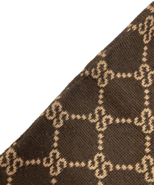 stussy（ステューシー）stussy (ステューシー) 90's モノグラムマフラー ブラウンの古着・服飾アイテム