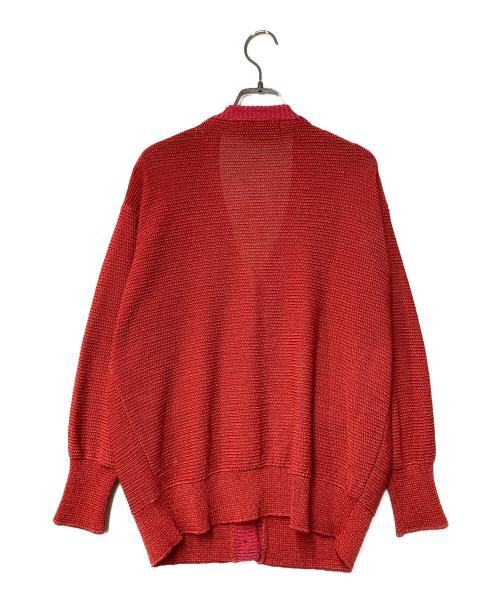LOUNIE（ルーニー）LOUNIE (ルーニー) ボタンアクセントカーディガン レッド サイズ:Fの古着・服飾アイテム