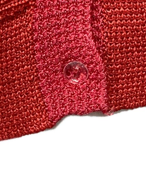 LOUNIE（ルーニー）LOUNIE (ルーニー) ボタンアクセントカーディガン レッド サイズ:Fの古着・服飾アイテム