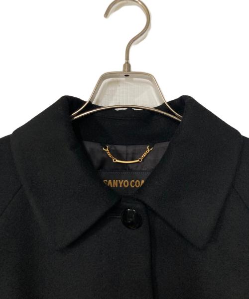 SANYO COAT（サンヨーコート）sanyo coat (サンヨーコート) カシミヤステンカラーコート ブラック サイズ:15の古着・服飾アイテム