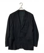 BLACK LABEL CRESTBRIDGEブラックレーベル クレストブリッジ）の古着「ストライプテーラードジャケット」｜ブラック