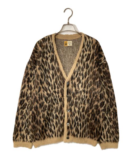 SAINT MICHAEL（セントマイケル）SAINT MICHAEL (セントマイケル) MOHAIR CARDIGAN LEOPARD ブラウン×ブラック サイズ:XLの古着・服飾アイテム