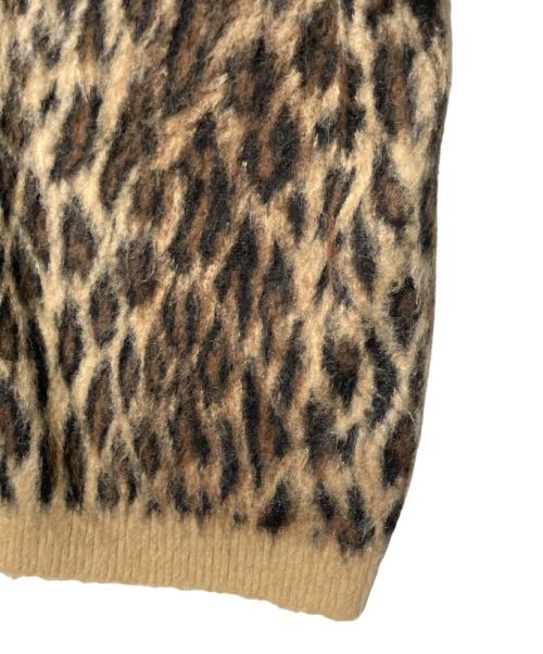 SAINT MICHAEL（セントマイケル）SAINT MICHAEL (セントマイケル) MOHAIR CARDIGAN LEOPARD ブラウン×ブラック サイズ:XLの古着・服飾アイテム