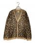 SAINT MICHAEL（セントマイケル）の古着「MOHAIR CARDIGAN LEOPARD」｜ブラウン×ブラック