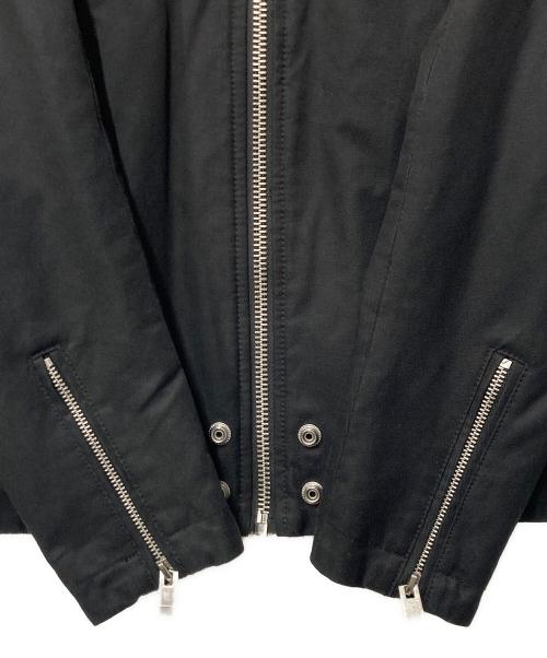 DIESEL（ディーゼル）DIESEL (ディーゼル) シングルライダースジャケット ブラック×ベージュ サイズ:Sの古着・服飾アイテム