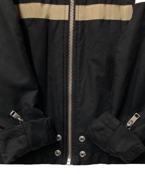 DIESEL（ディーゼル）DIESEL (ディーゼル) シングルライダースジャケット ブラック×ベージュ サイズ:Sの古着・服飾アイテム