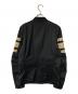 DIESEL (ディーゼル) シングルライダースジャケット ブラック×ベージュ サイズ:S：9000円