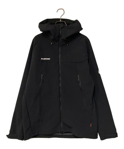 MAMMUT（マムート）MAMMUT (マムート) Winterfield SO Hooded Jacket AF ブラック サイズ:XLの古着・服飾アイテム