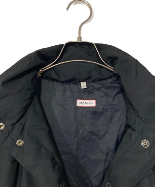 MAX&Co.（マックスアンドコー）MAX&Co. (マックスアンドコー) スタンドカラーダウンコート ブラック サイズ:-の古着・服飾アイテム