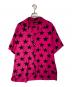 COTTON PAN（コットンパン）の古着「SHAWN STAR S/S オープンカラーシャツ」｜ピンク×ブラック