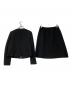 MACKINTOSH PHILOSOPHY (マッキントッシュ フィロソフィー) ノーカラージャケットスカートセットアップ ブラック サイズ:38：7000円