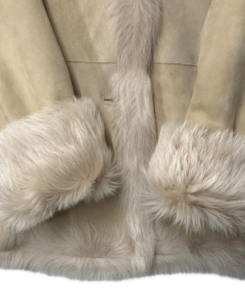 BURBERRY LONDON（バーバリーロンドン）BURBERRY LONDON (バーバリーロンドン) ムートンファーコート ベージュ サイズ:38の古着・服飾アイテム