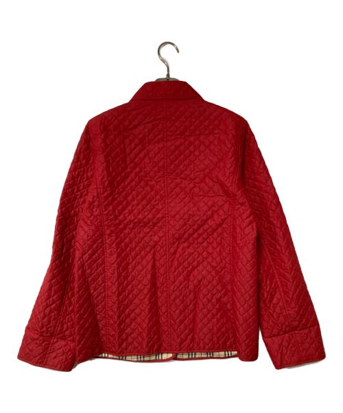 BURBERRY LONDON（バーバリーロンドン）BURBERRY LONDON (バーバリーロンドン) 裏ノバチェックキルティングジャケット レッド サイズ:9の古着・服飾アイテム