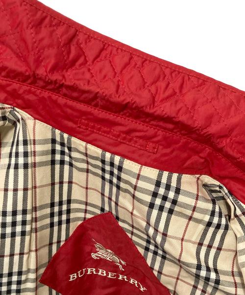 BURBERRY LONDON（バーバリーロンドン）BURBERRY LONDON (バーバリーロンドン) 裏ノバチェックキルティングジャケット レッド サイズ:9の古着・服飾アイテム