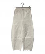 W by woadblueダブリュ バイ ウォードブルー）の古着「BARREL DENIM」｜アイボリー