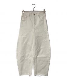 W by woadblue（ダブリュ バイ ウォードブルー）の古着「BARREL DENIM」｜アイボリー