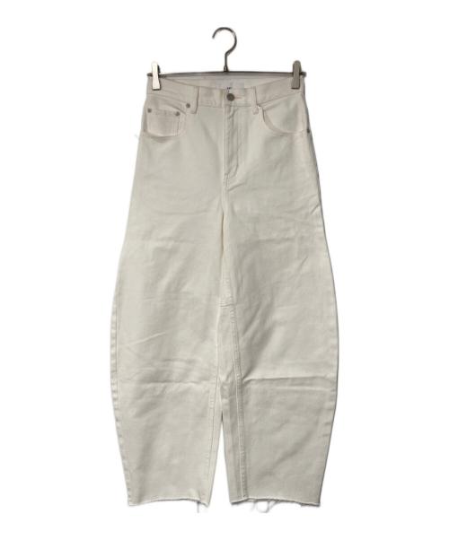 W by woadblue（ダブリュ バイ ウォードブルー）W by Woadblue (ダブリュ バイ ウォードブルー) BARREL DENIM アイボリー サイズ:W23の古着・服飾アイテム