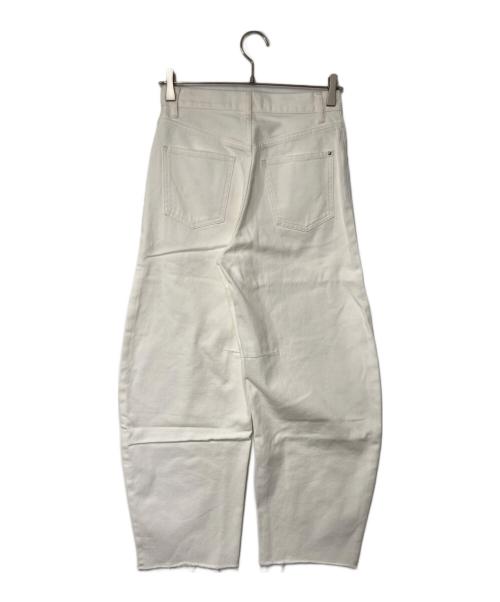 W by woadblue（ダブリュ バイ ウォードブルー）W by Woadblue (ダブリュ バイ ウォードブルー) BARREL DENIM アイボリー サイズ:W23の古着・服飾アイテム