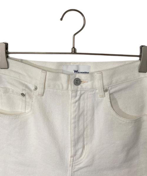 W by woadblue（ダブリュ バイ ウォードブルー）W by Woadblue (ダブリュ バイ ウォードブルー) BARREL DENIM アイボリー サイズ:W23の古着・服飾アイテム