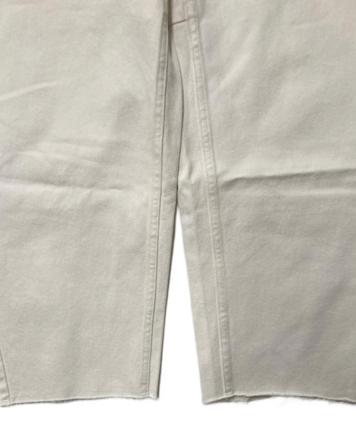 W by woadblue（ダブリュ バイ ウォードブルー）W by Woadblue (ダブリュ バイ ウォードブルー) BARREL DENIM アイボリー サイズ:W23の古着・服飾アイテム