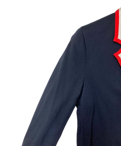 POLO RALPH LAUREN（ポロ・ラルフローレン）POLO RALPH LAUREN (ポロ・ラルフローレン) グログラントリム テリーブレザー ネイビーの古着・服飾アイテム