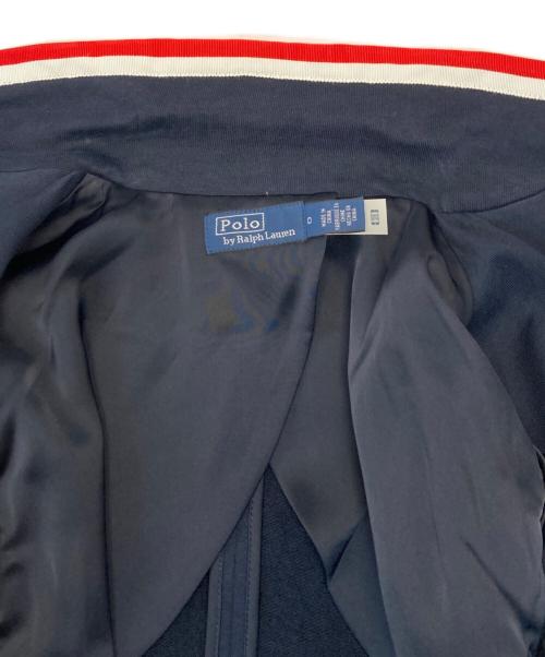 POLO RALPH LAUREN（ポロ・ラルフローレン）POLO RALPH LAUREN (ポロ・ラルフローレン) グログラントリム テリーブレザー ネイビーの古着・服飾アイテム