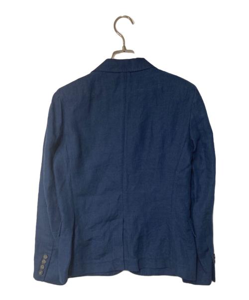 POLO RALPH LAUREN（ポロ・ラルフローレン）POLO RALPH LAUREN (ポロ・ラルフローレン) リネンテーラードジャケット ネイビー サイズ:2/2P(採寸参照)の古着・服飾アイテム