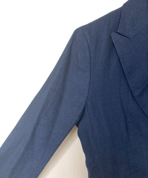 POLO RALPH LAUREN（ポロ・ラルフローレン）POLO RALPH LAUREN (ポロ・ラルフローレン) リネンテーラードジャケット ネイビー サイズ:2/2P(採寸参照)の古着・服飾アイテム