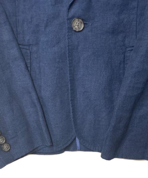 POLO RALPH LAUREN（ポロ・ラルフローレン）POLO RALPH LAUREN (ポロ・ラルフローレン) リネンテーラードジャケット ネイビー サイズ:2/2P(採寸参照)の古着・服飾アイテム