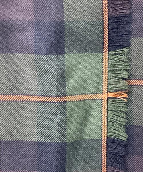 O'NEIL OF DUBLIN（オニールオブダブリン）O'NEIL OF DUBLIN (オニールオブダブリン) チェック ウールラッププリーツスカート グリーン×ブラウン サイズ:36の古着・服飾アイテム