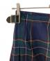 中古・古着 O'NEIL OF DUBLIN (オニールオブダブリン) チェック ウールラッププリーツスカート ネイビー×グリーン サイズ:36：10000円