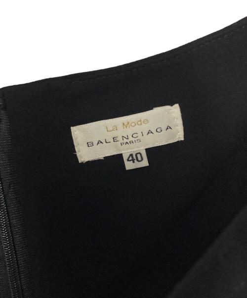 BALENCIAGA（バレンシアガ）BALENCIAGA (バレンシアガ) ノースリーブワンピース ブラック サイズ:40の古着・服飾アイテム