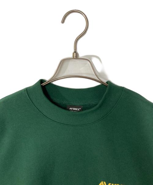 AVIREX（アヴィレックス）AVIREX (アヴィレックス) STAR WARS (スターウォーズ) STAR WARS COLLECTION CREWNECK SWEAT グリーン サイズ:Lの古着・服飾アイテム