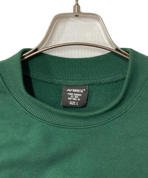 AVIREX（アヴィレックス）AVIREX (アヴィレックス) STAR WARS (スターウォーズ) STAR WARS COLLECTION CREWNECK SWEAT グリーン サイズ:Lの古着・服飾アイテム