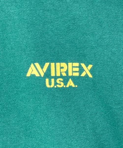 AVIREX（アヴィレックス）AVIREX (アヴィレックス) STAR WARS (スターウォーズ) STAR WARS COLLECTION CREWNECK SWEAT グリーン サイズ:Lの古着・服飾アイテム