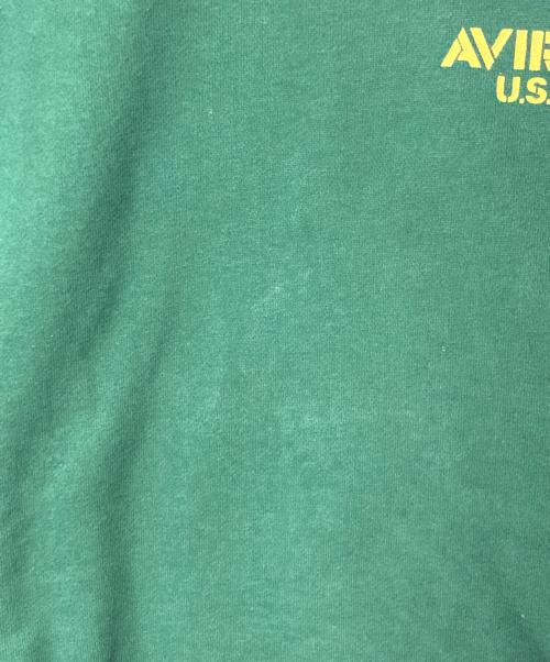 AVIREX（アヴィレックス）AVIREX (アヴィレックス) STAR WARS (スターウォーズ) STAR WARS COLLECTION CREWNECK SWEAT グリーン サイズ:Lの古着・服飾アイテム